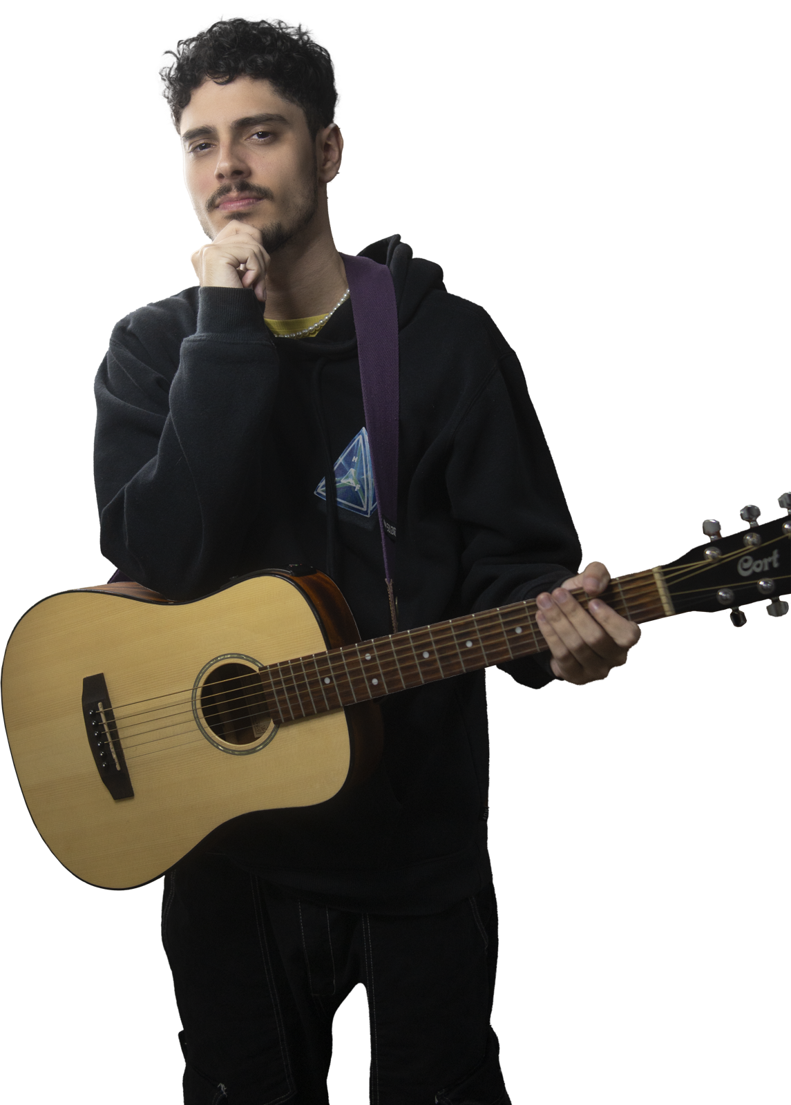 Juliano Coração com seu violão